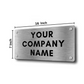 Personalized Engraved Stainless Steel Name Plates for Company Office Name Board - Add Name Logo