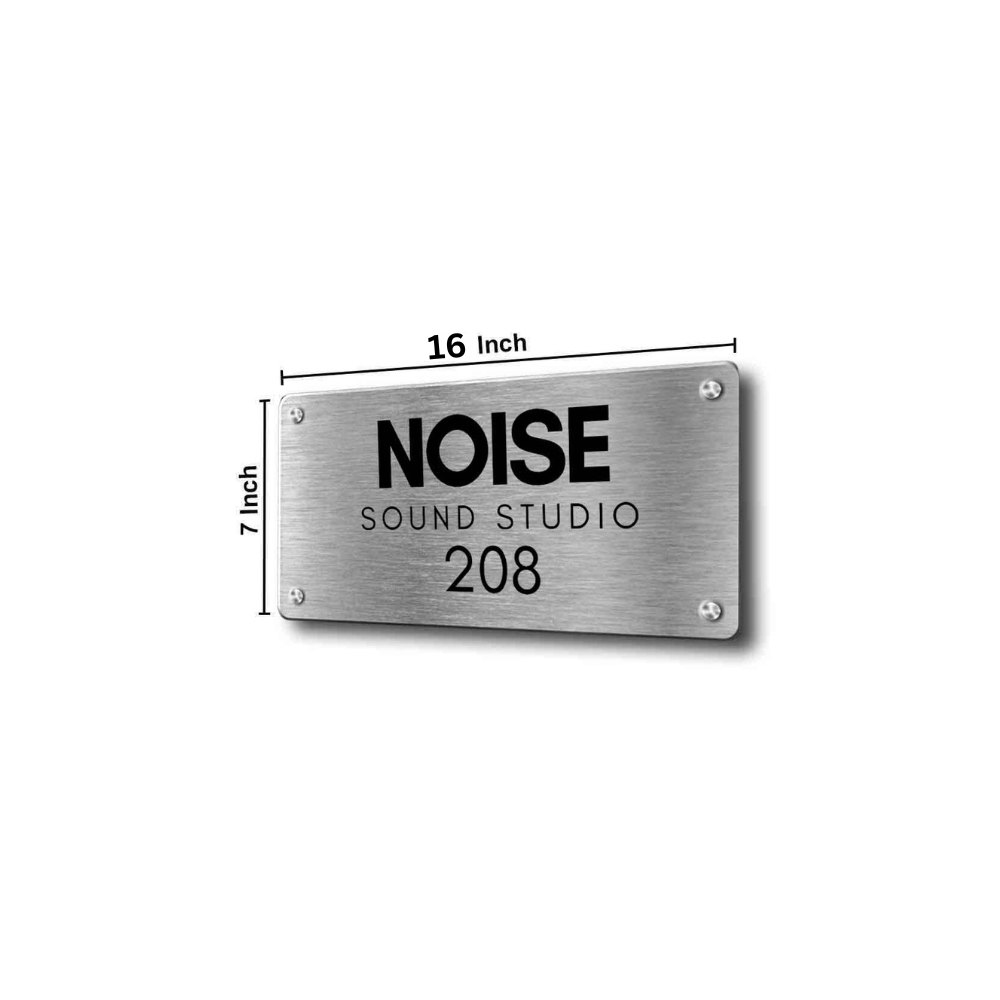 Personalized Outdoor Metal Name Plates for House Office Flats Entrance