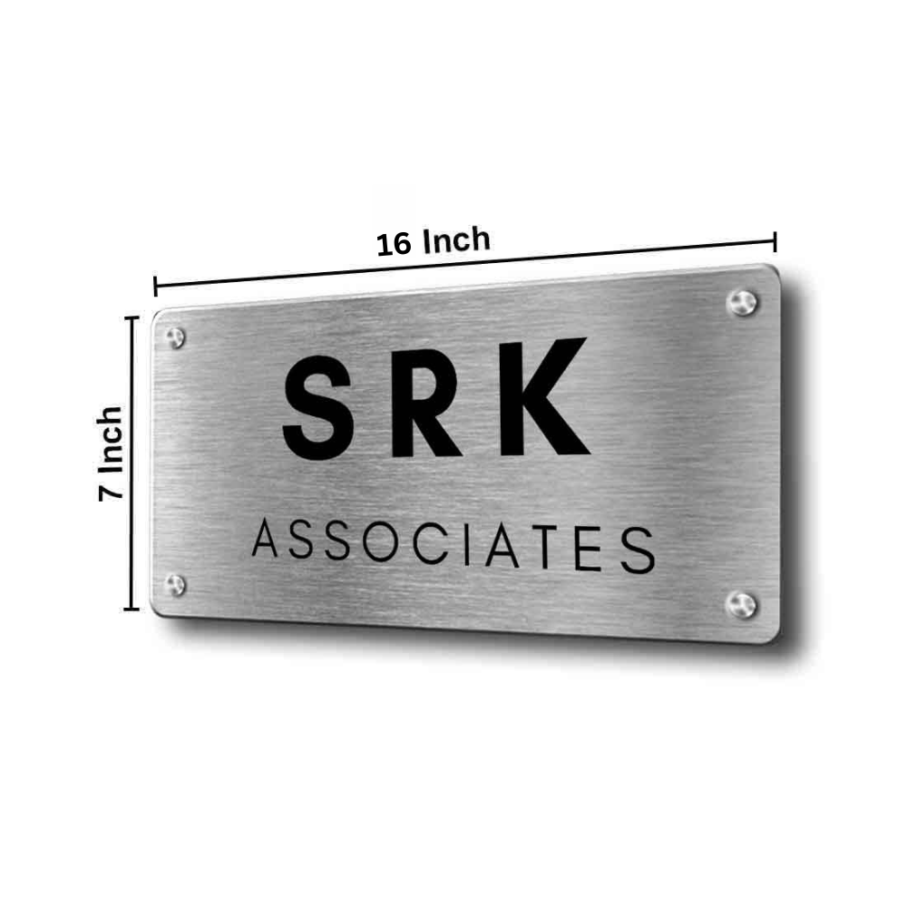 Customized Stainless Steel Name Plate for Office Home Entrance Outdoor