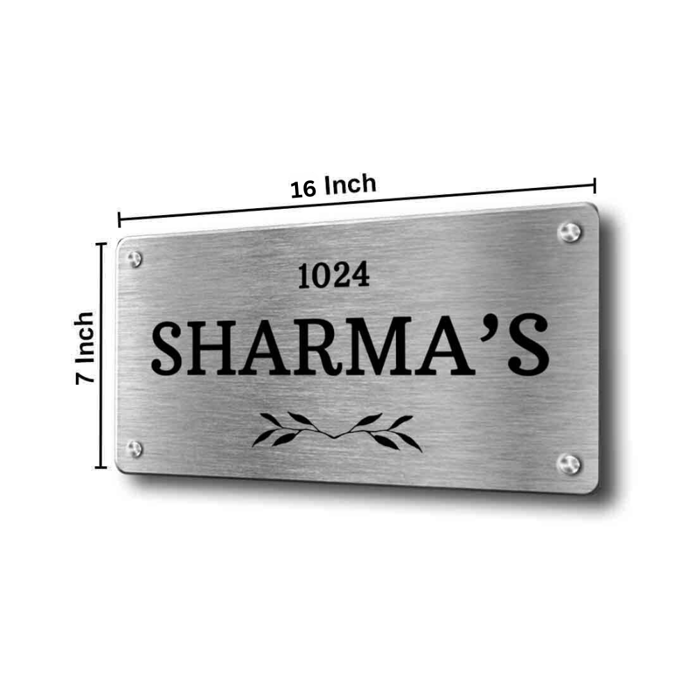 custom steel name plates