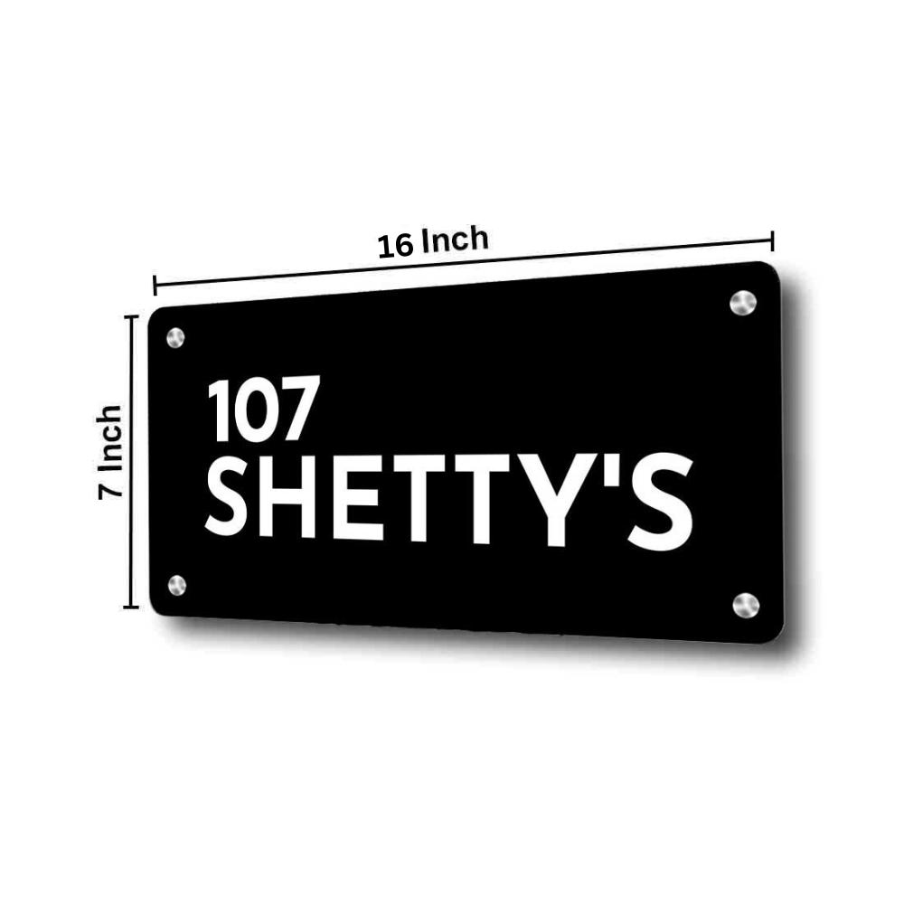 Personalized Steel Name Plate Designs for Home Entrance Metal Name Board