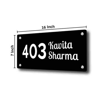 Customized Small Metal Name Plates for Office Home House Outdoor