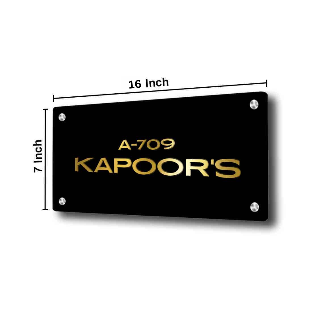Custom Made Metal Name Plates Stainless Steel Name Board for House