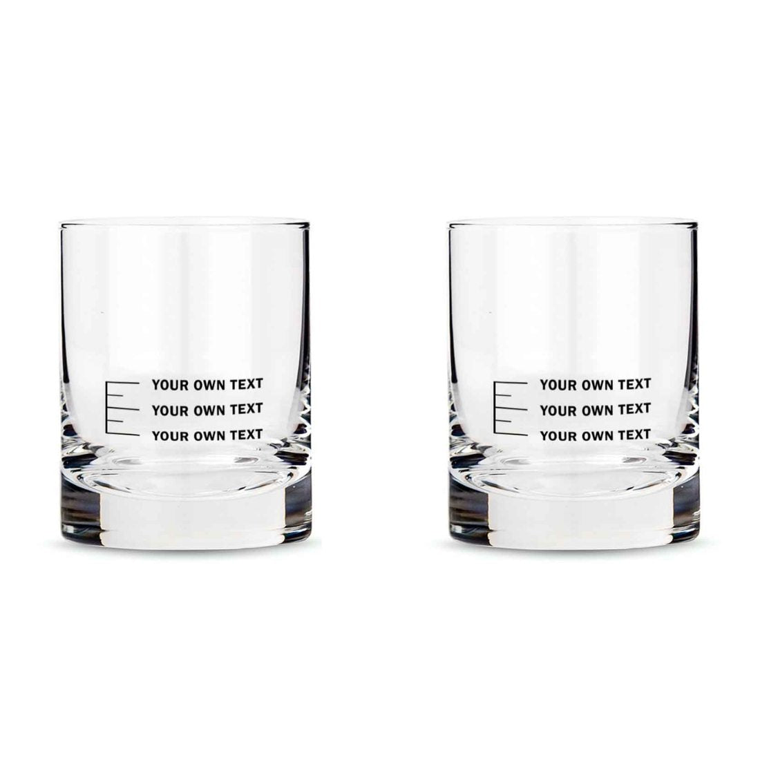 Personalized Whiskey Glass With Measurement