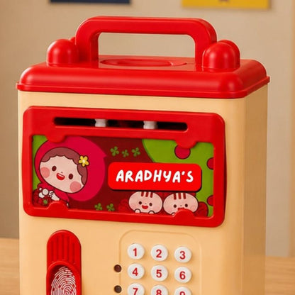 Custom ATM Piggy Bank for Kids with Music & Name Personalization | Birthday Gift & Return Gift