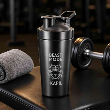 Personalized Protein Gym Shaker for Workout Custom Shake Mixer with Whisk Ball