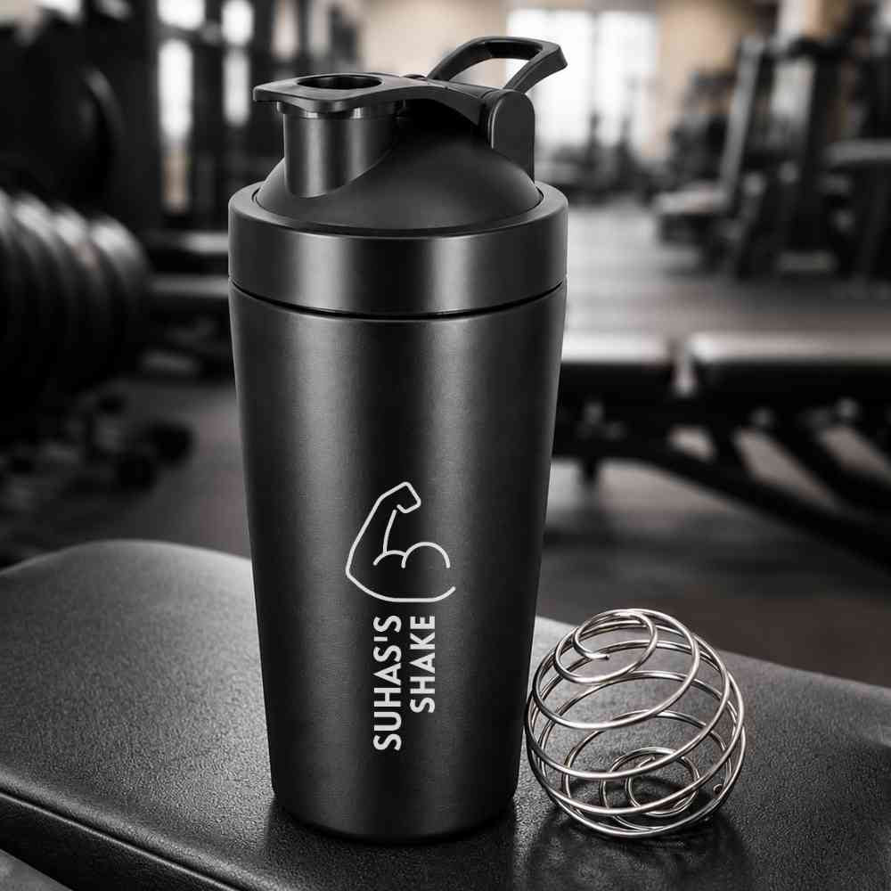 Custom Shaker Bottle for Protein Mixer Sippers Gym Workouts with Whisk Ball