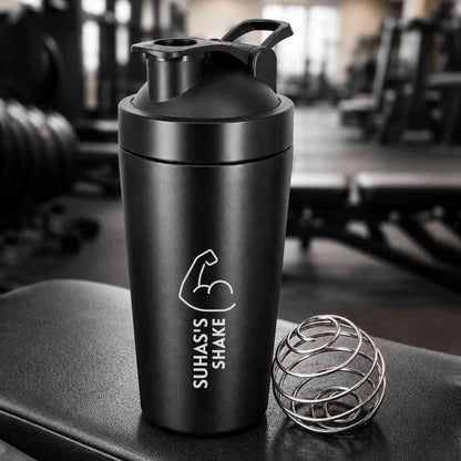 Custom Shaker Bottle for Protein Mixer Sippers Gym Workouts with Whisk Ball
