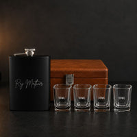 Personalized Engraved Stainless Steel Hip Flask for Gift Ideas  - Add Name