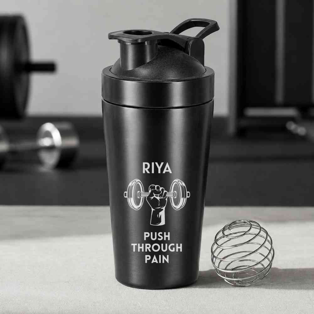 Custom Shaker Bottle for Protein Mixer Sippers Gym Workouts with Whisk Ball