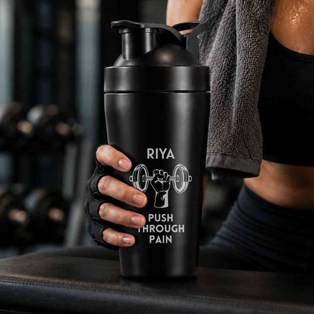Custom Shaker Bottle for Protein Mixer Sippers Gym Workouts with Whisk Ball