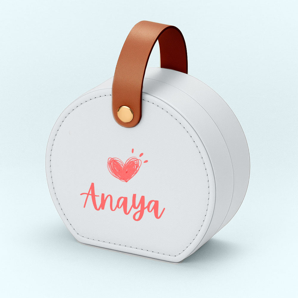 Personalized Small Box for Jewellery Earring, Ring, Necklace - Cute Jewellery Organizer