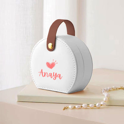 Personalized Small Box for Jewellery Earring, Ring, Necklace - Cute Jewellery Organizer