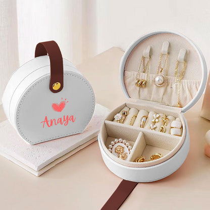 Personalized Small Box for Jewellery Earring, Ring, Necklace - Cute Jewellery Organizer
