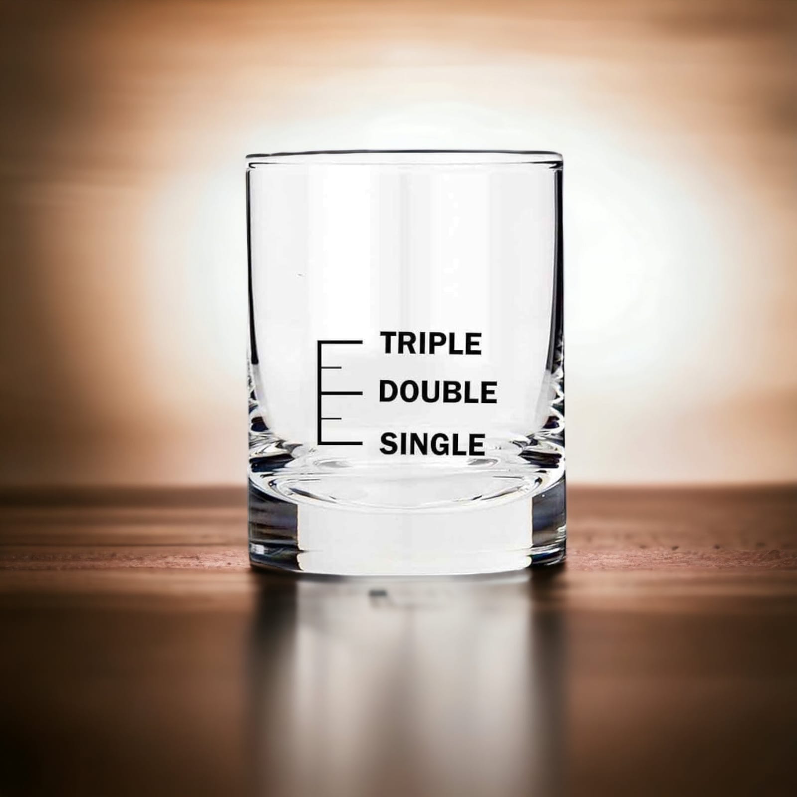Whisky glasses with peg measurements