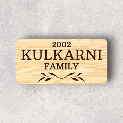 Customized Wooden Name Plates for Home Bungalows