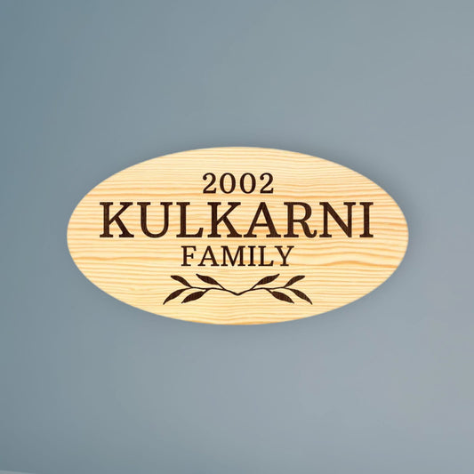 Customized Wooden Name Plates for Home Bungalows