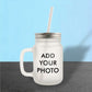 Personalized Mason Jar With Image Text