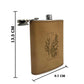 Buy Personalized Faux Leather Hip Flask With Monogram Initial Online India