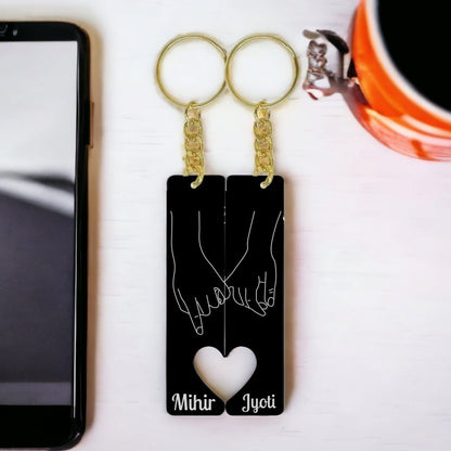 Couples Keychain