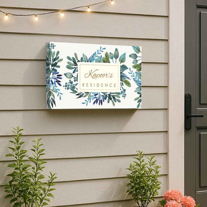 LED Name Plate for Home - Backlit Name Board