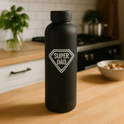 Insutlated Bottle for Dad - Father's Day Gift 500ml Bottles for Office Home Travel- BPA Free, Leakproof