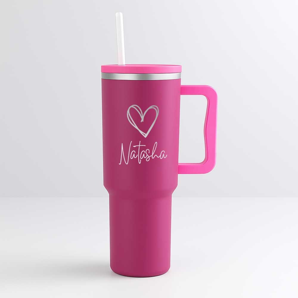 Nutcase Customized Water Tumbler Straw and Lid - Large Travel Cups 1200ml