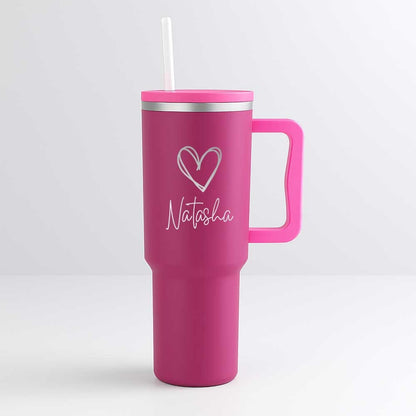 Nutcase Customized Water Tumbler Straw and Lid - Large Travel Cups 1200ml