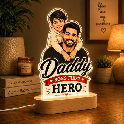 Custom Photo LED Lamp for Dad | Personalized Father's Day Gift