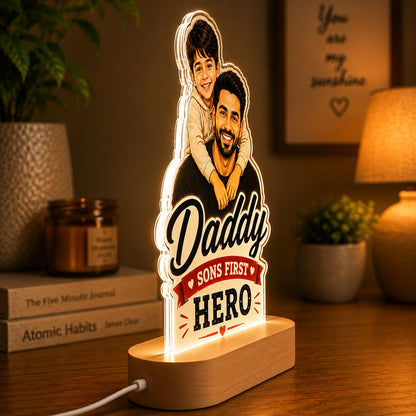 Custom Photo LED Lamp for Dad | Personalized Father's Day Gift