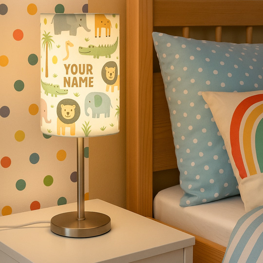 Customized Kids Lamp for Bedroom-Mini Stainless Steel Lamp with 3w LED Bulb