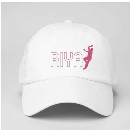 Nutcase Cap in White - Customized  Name On White Cap - Cricket