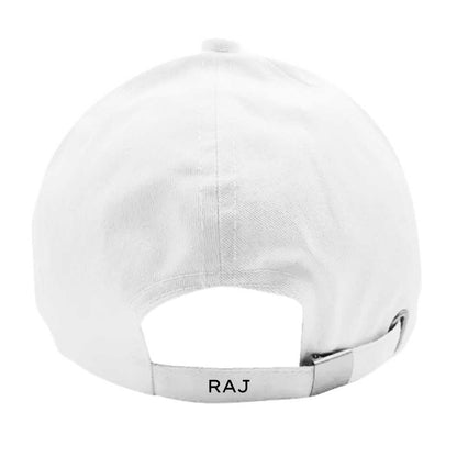 Nutcase Cap in White - Customized  Name On White Cap - Cricket