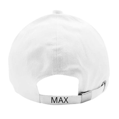 Nutcase Customized Cap with Name - Alien Design White Caps
