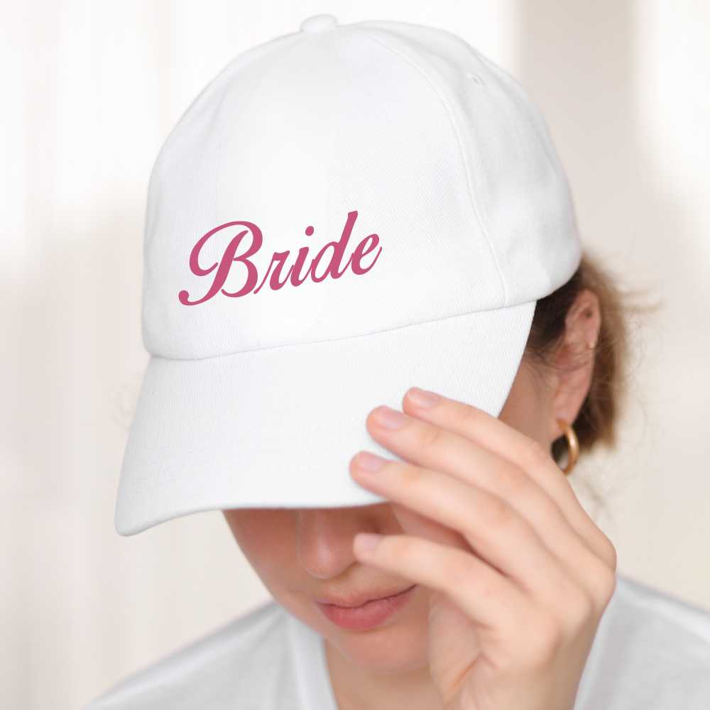 Custom Cap Bride Party White Caps