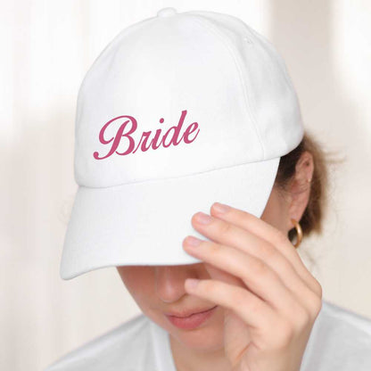 Custom Cap Bride Party White Caps