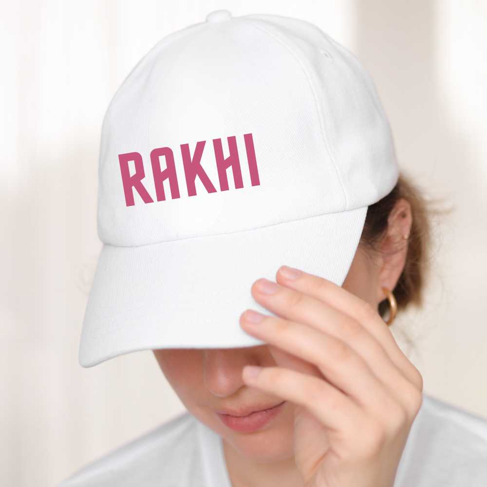 Nutcase Name on Cap - Customized White Cap