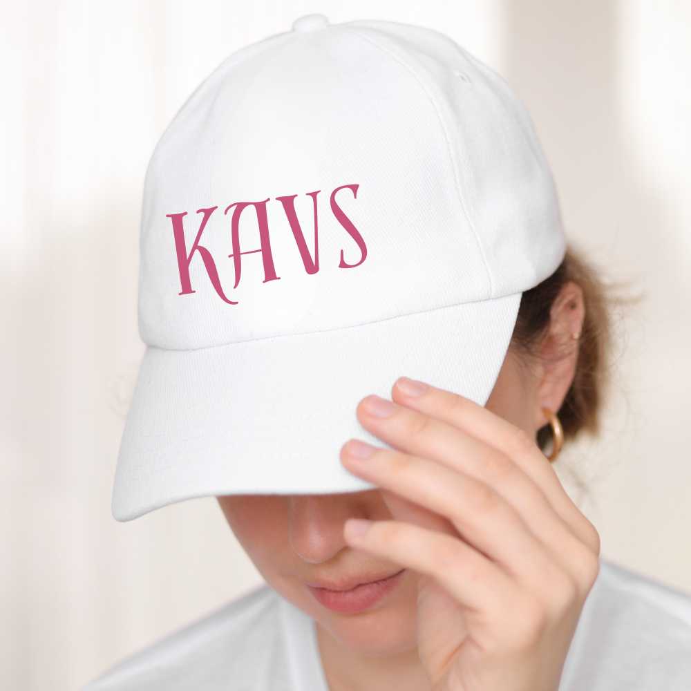 Customized Cap for Women White Caps with Name