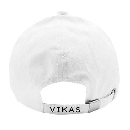 Nutcase Customized Name Cap - White Cap with Name for Bikers