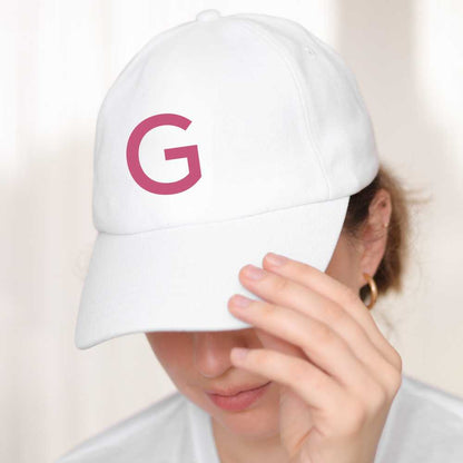 Nutcase White Cap - Custom Cap with Initials