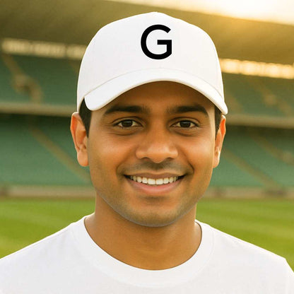 Nutcase White Cap - Custom Cap with Initials