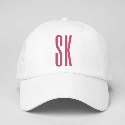 Custom Ladies Cap White with Name