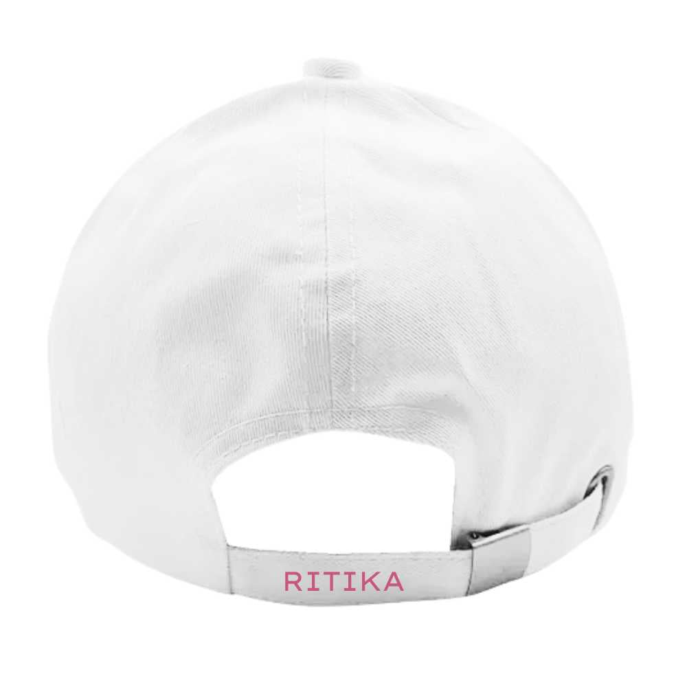 Nutcase Personalized Cap with Name - White Cap