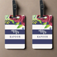 Custom Bag Tags - Suitcase Luggage Tags for Mr- Set of 2