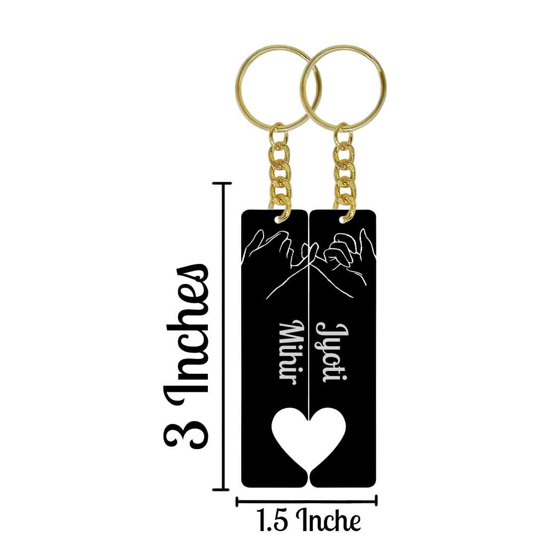 Customized printable plastic keychain/keyring (double sided printing) :  Amazon.in: Bags, Wallets and Luggage