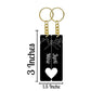 Matching Keychains for Couples Custom Key Ring-Set of 2