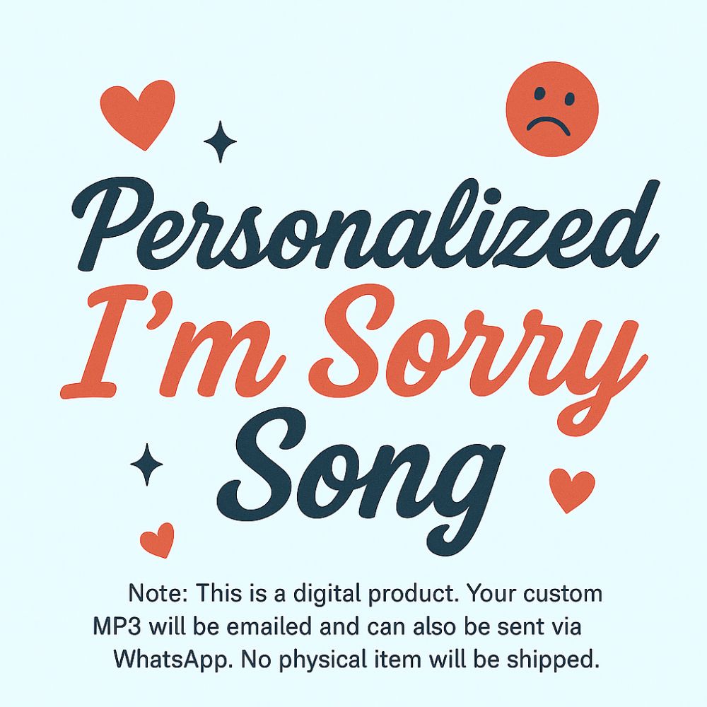 Say Sorry with a Personalized Song | Apologize with a Custom song