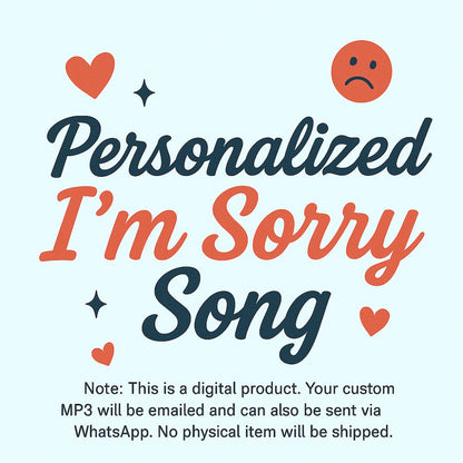 Say Sorry with a Personalized Song | Apologize with a Custom song