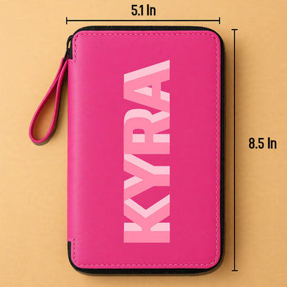 Customized Passport Case with Card Slots Faux Leather Travel Wallet & Luggage Tag Set