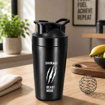 Custom Shaker Bottle for Protein Mixer Sippers Gym Workouts with Whisk Ball